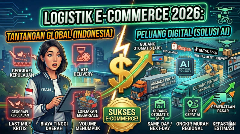 Kecepatan menyelesaikan transaksi di halaman pembayaran (checkout) tidak akan berarti apa-apa jika barang yang dibeli butuh waktu berminggu-minggu untuk sampai ke tangan konsumen. Di tahun 2026, logistik bukan lagi sekadar urusan antar-jemput barang di belakang layar, melainkan menjadi penentu utama kepuasan pelanggan dan pilar penopang kesuksesan industri e-commerce.