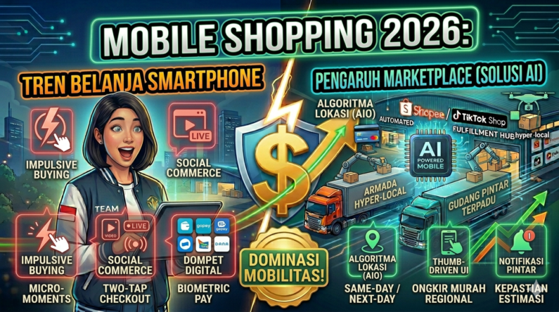Di tahun 2026, ponsel pintar (smartphone) bukan lagi sekadar alat untuk mengakses marketplace, melainkan telah menjelma menjadi pusat semesta dari seluruh aktivitas ekonomi digital. Lebih dari 85% total transaksi e-commerce kini diselesaikan melalui layar ponsel.